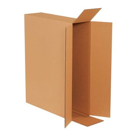 Box Packaging Side Loading Corrugated Box, 26" x 6" x 20, Kraft - Bundle of 10